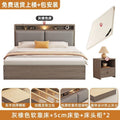 (upstairs installation) bed + 5cm mattress + bedside table 2