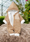 Baby knitting one-piece jumpsuit spring & fallnewborn clothing for men and women baby wool cute thickenedheattech