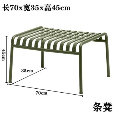 Outdoor casual table and chair set - minimalist patio balcony furniture - wrought iron outdoor table and chair set combination