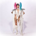new european and american women's sequin wing party costume swimsuit accessory fashion tassel shawl