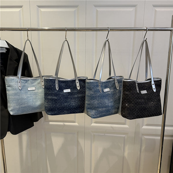 Korean version of fashionable large-capacity tote bag versatile commuter bag women's summer 2025 new one-shoulder tote bag