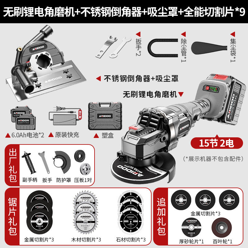 Angle grinder tile chamfering device portable 45 degree woodworking bricklayer universal cutting artifact portable chamfering device