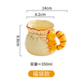 Cat-themed ceramic mug - underglaze decoration, high-style design, perfect for office or home use, creative and cute coffee cup