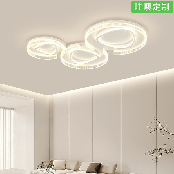 [Wow] Full spectrum eye protection pebble ceiling lamp modern simple three-bedroom two-hall lamp whole house package