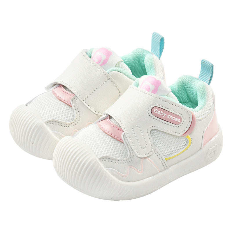 Baby first walker shoes - spring/autumn collection - sizes 0-1 to 1-2 years - soft sole, breathable infant & toddler shoes for boys & girls