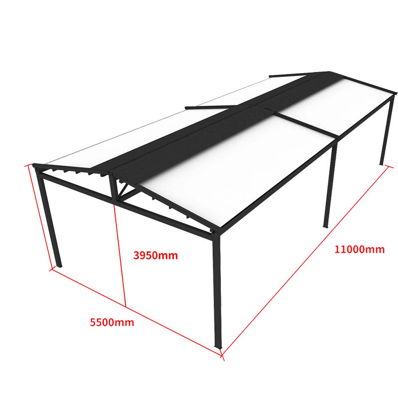 Aluminum retractable roof outdoor restaurant electric awning retractable foldable canopy aluminum alloy foldable sunshade
