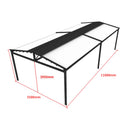 Aluminum retractable roof outdoor restaurant electric awning retractable foldable canopy aluminum alloy foldable sunshade