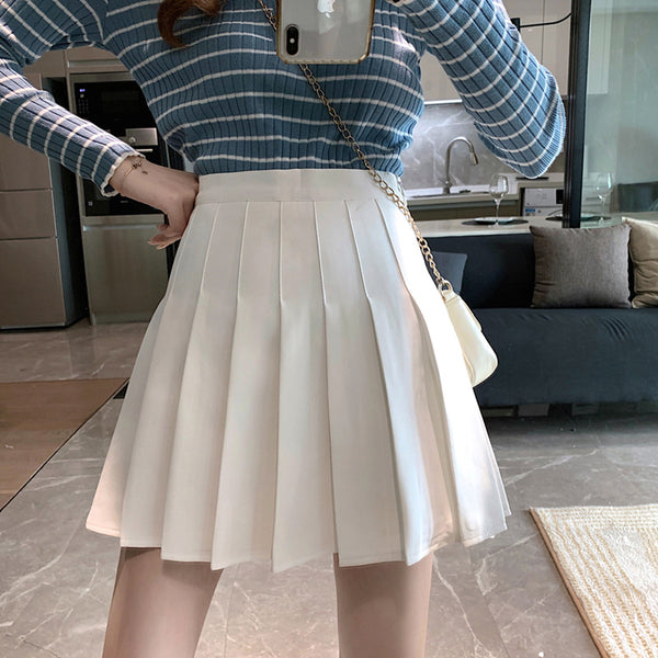 Spring and autumn black skirt 2023 new temperament pleated skirt women's Internet celebrity thin high waist A word skirt