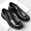 Genuine leather business casual dress shoes for men - premium british style for weddings and formal occasions