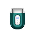 men alloy shaver reciprocating magnetic three-blade fast charging razor full body washable led display