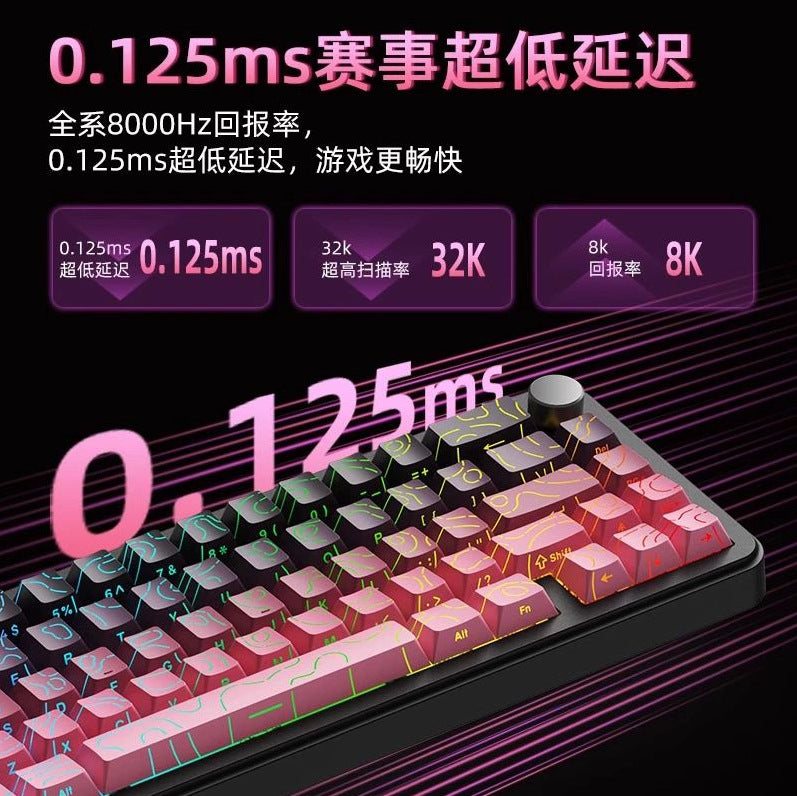 Xinmeng beat65 magnetic axis mechanical keyboard wired customization side engraving contour aluminum alloy rt for e-sports games