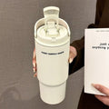Twilight double drink 316 stainless steel thermos cup large capacity good looks office straw ice cup car tumbler