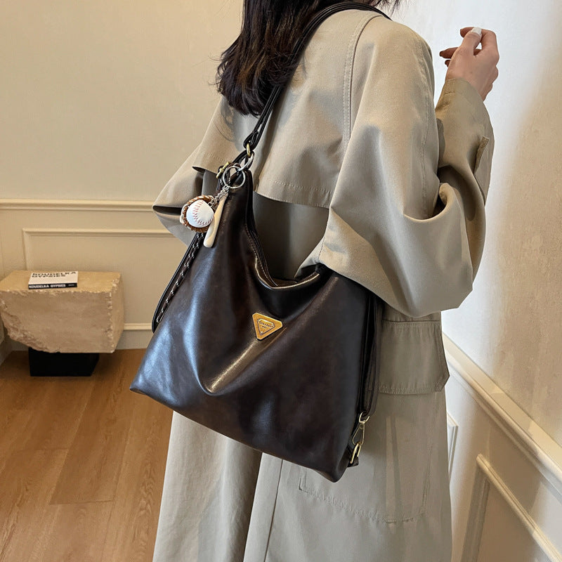 Foreign trade large-capacity tote bag 2025 new women's shoulder messenger bag backpack European and American style commuter bag women