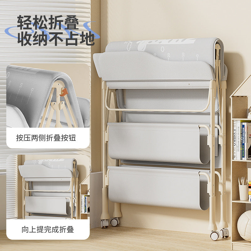 Changing table, baby care table, diaper changing table, newborn bathing & massage table, foldable multifunctional