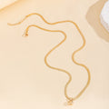 Fashion cross-border e-commerce fully managed new jewelry fashion alloy heart waist chain personalized heart pendant snake bone chain
