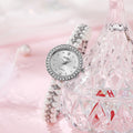 accessible luxury round water drop face pearl bracelet watch fashion handmade beaded gift elegant women's watch wholesale