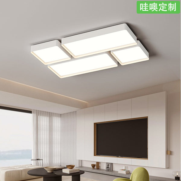 [Wow] 2025 new modern simple atmosphere rectangular eye protection led ceiling lamp with minimalist creativity