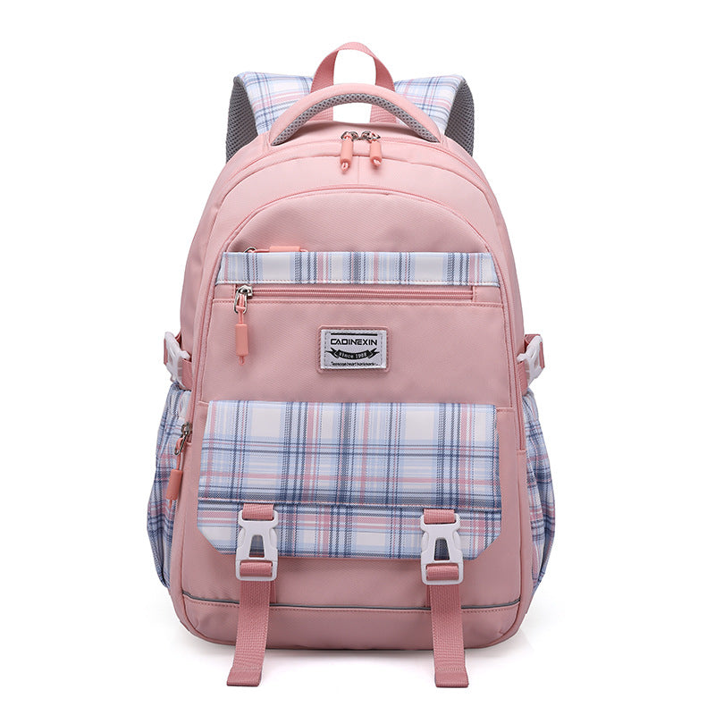 New junior high school student schoolbag, student backpack, large capacity backpack, high school student, middle school student schoolbag, high value and dirt resistance
