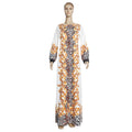 Robe african plus size women's stylish tiger head pattern street facing pullover printingdressflap pocket pants