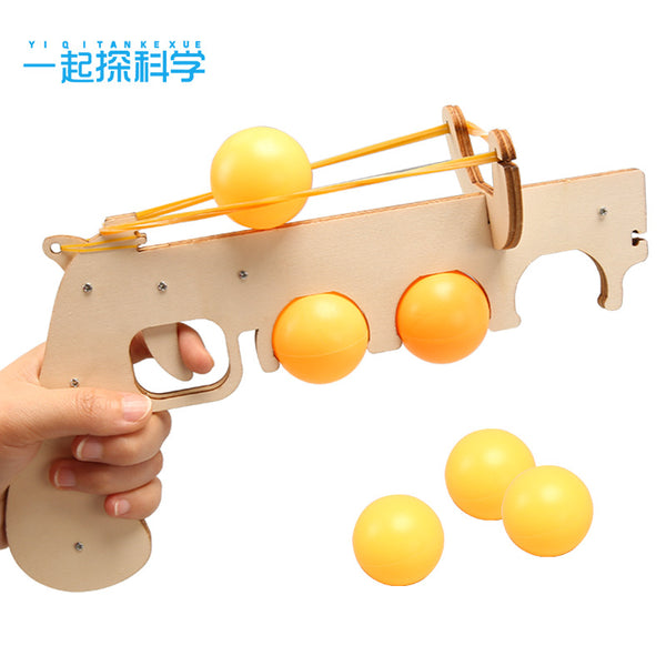 Ping Pong Elastic Model Primary School Students Science and Technology Works Physics Science Experiment Fun Assembly Teaching Competition