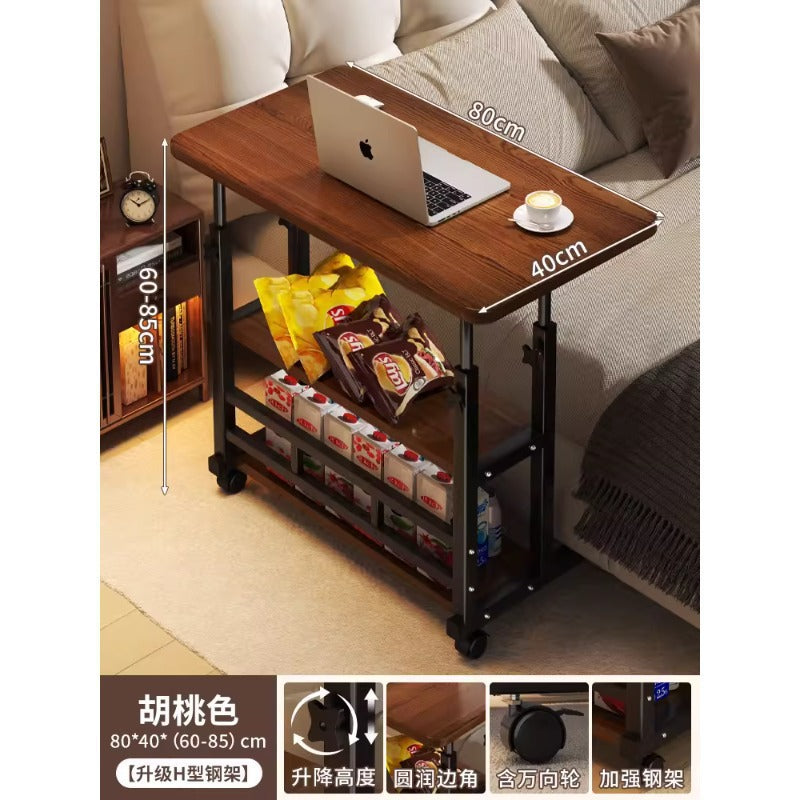 Bedside table movablelift computer table for home bedroom desk simple student dormitory bed small study table