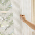 Casualaccessible luxury corrugated window screen thickened gauze curtain living room balcony bedroom decorative gauze white gauze shaoxing curtain gauze wholesale