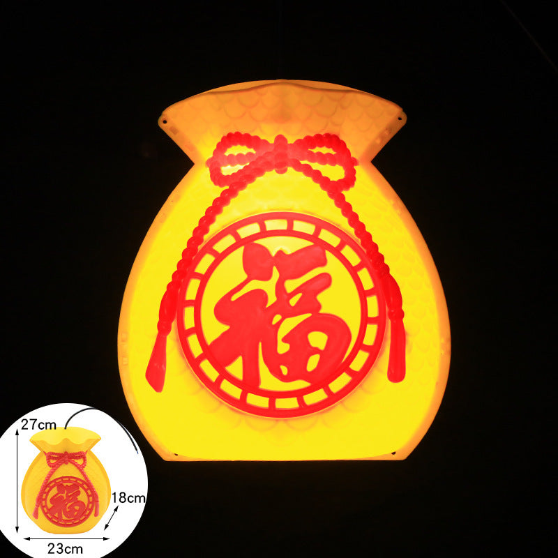 LED lucky bag light landscape light luminous outdoor waterproof project lighting light, street hanging tree decorative lights lucky bag light