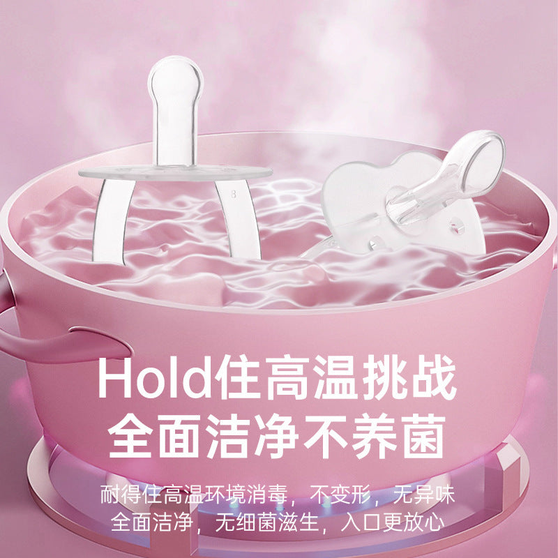 English card breastfeeding feeding full silicone pacifier thumb type nipple type infant and toddler, sleeping pacifier