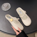 Baotou slippers for women 2025summernew arrivaloutwearretrofrench lazy shoes slip-on half slippers beach sandals
