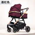 High-view double-decker stroller, 0-3 years, convertible pushchair, lightweight & foldable