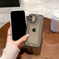 Suitable for apple 16pro track transparent mobile phone case iphone12/7p simple all-inclusive anti-fall tpu protective case