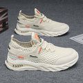 Men's mesh sneakers - new 2025 winter collection: breathable, lightweight, and soft-soled casual running shoes with openwork design