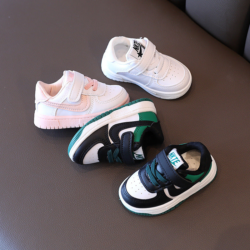 Kids' sneakers & athletic shoes - spring/autumn  collection: korean style white sneakers for baby boys & girls, perfect for first walkers