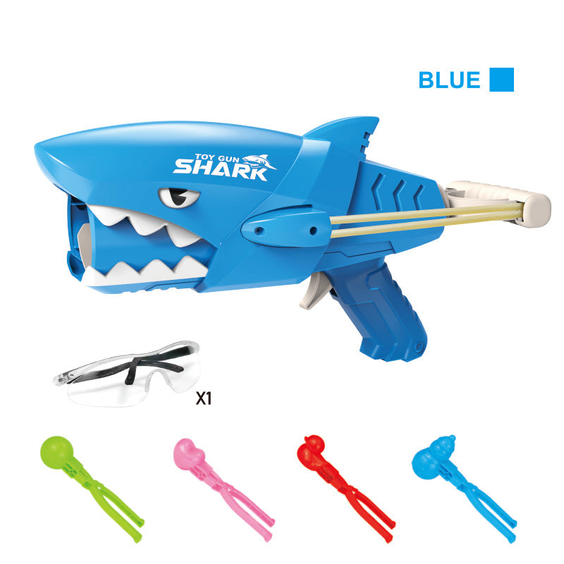 【customizable】snowball maker toy shark snowball launcher gun outdoor snow play snowball fight snowball launcher