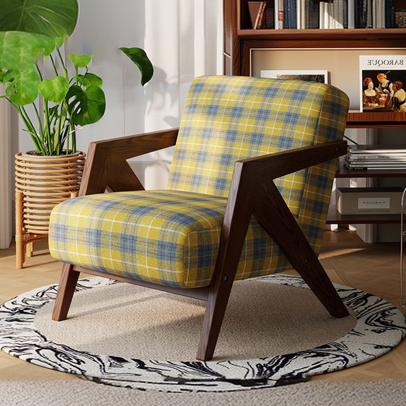 Single sofa chair popular richard solid wood lazy sofa milk tea shop coffee shop table and chair combination b&b sofa
