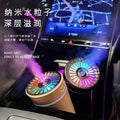 Car humidifier & aromatherapy diffuser - eliminates odors, adds fragrance, moisturizes, ambient lighting, power-off protection, night light, freshens the entire vehicle