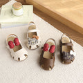 Summer new baby first walker shoes girls bowknot hollow out cool princess shoes cartoon cherry baby girl sandals