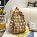 Schoolbag junior high school girls japanese style ins retro plaid college students simple and versatile k-style high school students backpack women