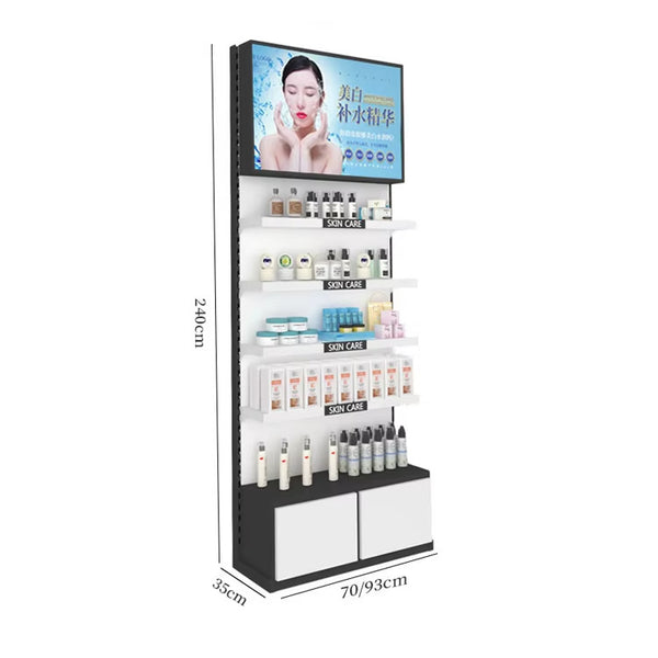 High-quality metal display stand Commercial skin care display stand Cosmetics store display stand