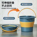 Collapsible water bucket - outdoor fishing bucket, available in small and large sizes, car travel, car wash bucket, portable thickened handheld plastic bucket for home use