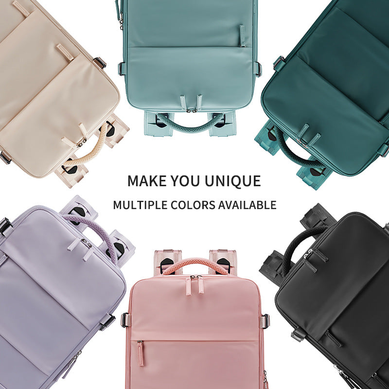 New travel backpack women's large-capacity wet and dry separation luggage business trip computer backpack men's middle school student schoolbag