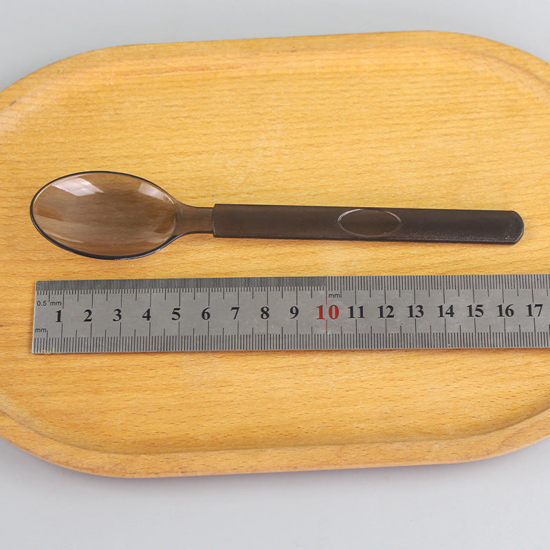 Free shipping plastic tableware spoons, disposable plastic spoons, individually wrapped cutlery sets (knife, fork, spoon), fruit cake plastic forks, western tableware