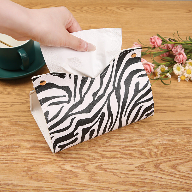 [Event Promotion] Pumping carton Nordic living room home creative coffee table tissue storage leather tissue box wholesale