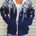 hot-selling plus-size women's zip-up hoodie, new casual long-sleeve hooded sweatshirt jacket, dropshipping available