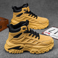 Workwear men's shoes winter non-sliphikingbootsmenthick soleheight increasingdad shoessportscasualhigh top trendy shoes