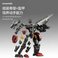 Kids' assembly mecha warrior alloy robot - boy's educational transforming dinosaur mechanical tyrannosaurus rex model toy