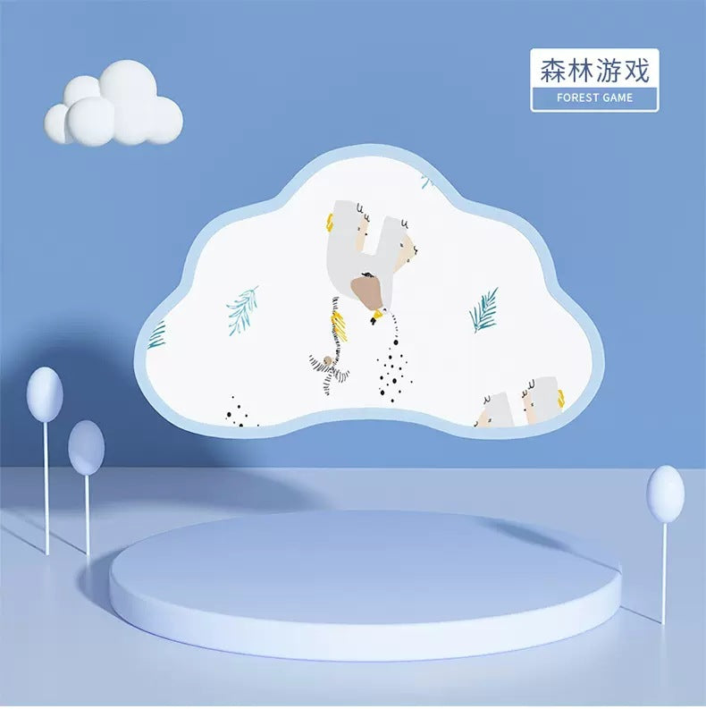 Newborn cloud pillow - breathable summer pillow with sweat-absorbing ice silk cover