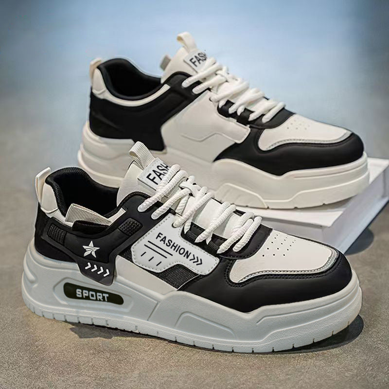 Men's sneakers: white canvas shoes, spring 2026 new arrivals, trendy and versatile casual athletic shoes, chunky sole student streetwear