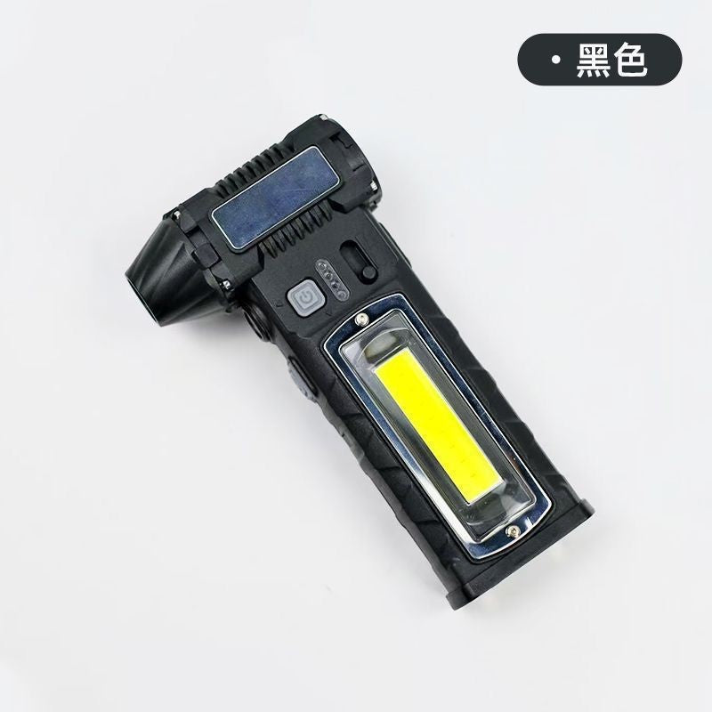 Cross-border new car handheld hair dryer violent fan usb charging COB lighting fan car vacuuming