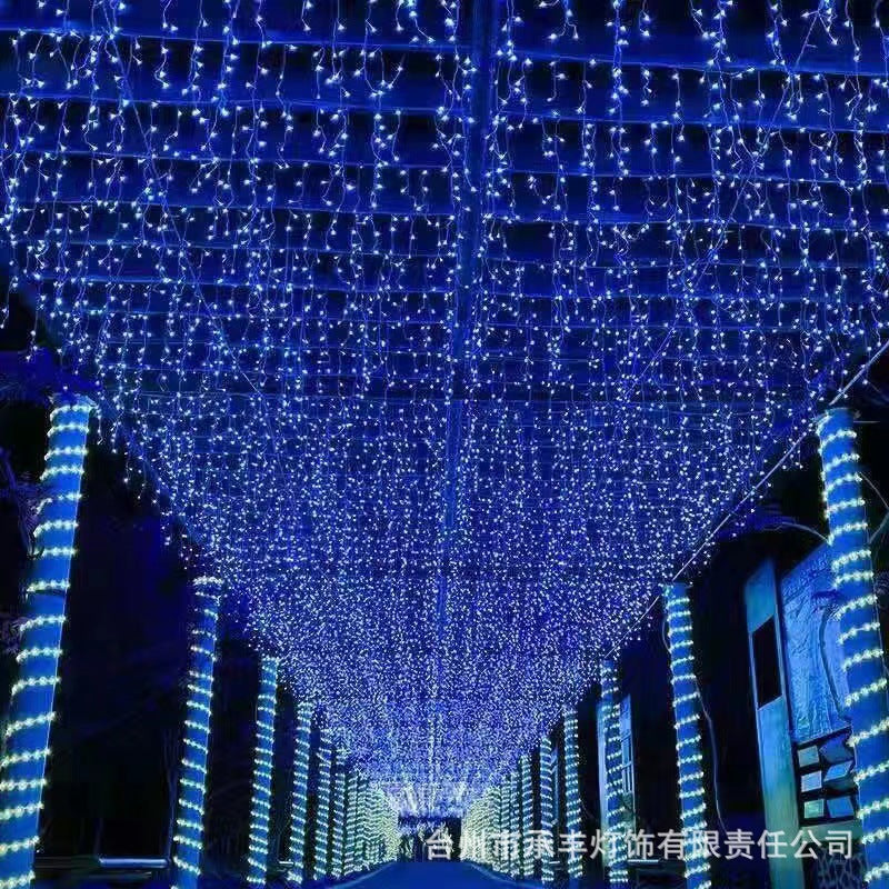 LED ice strip light string waterfall curtain light Gypsy lights outdoor project = lighting ambient light decorative light string light